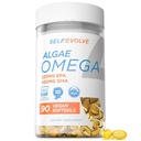 Algae Omega 3 1 500mg - Vegan täydentää patentoitu elämän Omega 3 - suuri annos EPA & DHA - parempi kuin kalaöljy - tukee sydän, aivot, yhteinen terveys - 90 Vegan Softgels
