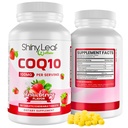 Shiny Leaf CoQ10 100mg - Pureskeltava CoQ10 täydennysosa - Coenzyme Q10 Heart Health & Energy - Natural Co Q 10 täydentää sydän- ja verisuoniwellness - 100mg purutabletti, 90 tablettia, valmistettu Yhdysvalloissa