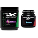 Pre JYM Grape Candy Pre workout, Post JYM Active Matrix Post-workout kanssa BCAAs, Creatiini HCI, Beta-Alanine ...