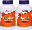 Now Foods Biotin 10 mg Extra Strength 120 V Caps, 2 kpl pakkaus