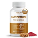 NATTOKINASE 11-in-1 Formula - Red Jeast Rice Coenzyme Q-10 Quercetin, Milk Thistle, Resveratrol - ei-GMO, Gluteeniton, soija-vapaa