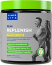 POWERLIFE Peak Replenish - suuri imeytyminen Magnesium Elektrolyyttijauhe orgaanisella kookosvedellä ja trace Minerals, 30 tarjoilua