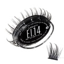 Lashify Extreme Ice 14mm Gossamer DIY silmäripsilaajennukset Refill, ensimmäinen kaksikuituinen Lash, joka Ominaisuudet sekä ohut ja ohut kuidut, musta, helppo valhe Lashes