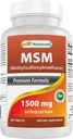 Best Naturals MSM 1500 mg 180 tablettia