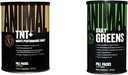 Eläinten TNT+ Test Booster, Prostate & Stress Support Greens klorofylli, Spectra, Prebiootti, Probiootti Gut & Immuuniterveys, 30