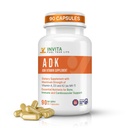INVITA ADK - vitamiinit A1, D3-vitamiini 5000 IU & K2 MK7 täydentää - lääkäri Formulated Bone & Immuno System Support - Gluteeniton, ei-GMO - 90 kasvissyöjä kapselit miehille & naisille