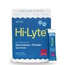 Hi-Lyte Electrolytes + Protein Quick Sticks Crisp Apple, 16 Servings - Natrium, Kalium, Heraproteiini - Keto Friendly - 5g proteiinia, Ei sokeria