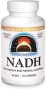 Source Naturals NADH 20mg, Tehostaa energiaa ja mielentila*, 10 Lozenges