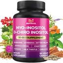BMVINVOL Inositoli täydennysosa - Myo-Inositoli ja D-Chiro Inositoli Ideal 40:1 suhde - Plus berberiini, kaneli, Ashwagandha + 5 Lisää - 90 kapselia