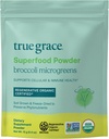 Todellinen Grace Parsakaali Microgreens - 0.4 oz - Päivittäinen Superfood Powder for Cellular & Immune Health - Gluteeniton, vegaaninen, regeneratiivinen Organic Certified - 30 tarjoilua