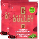 Comfeine Bullet Mint Energy Chews *80 ... Nopeampi Boost Than Gels, Tabletit ja purukumi. 100mg per Palvonta - Sport Science for Running, Pyöräily, Gaming & Pre Treout Endurance Kick.
