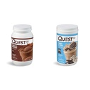 Quest Nutrition Chocolate Milkshake Protein Powder, 22g Protein, 1g Sugar, Low Carb, Gluteeniton, 3 punta, 43 Tarjoilut & Cookies & Cream Protein Powder; 20g Protein; 1g Sokeri; Matala carb; Gluteeniton