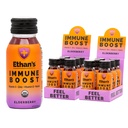 Ethanin luomuimmuno Boost Shots, Elderberry Flavor. Voit paremmin. Immuniteetti tuki, Valmistettu todellisia hedelmiä, C-vitamiini, D-vitamiini, Reishi, Sinkki, jossa ei ole lisätty sokeria (12 pakkaus 2oz laukausta)