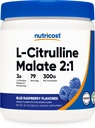 Nutricost L-Citrullline malaatti 2:1 (300 grammaa) (sininen vadelma)