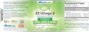 EZ Omega-3 Atlantic Menhaden Fish Oil Supplement 2000 mg, Burpless, Valmistettu Yhdysvalloissa, Täydellinen tasapaino EPA+ DHA + DPA 120 Softgels