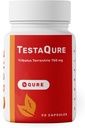 TestaQure Testosteroni täydentää miehille - Testosteroni Booster Nostaa Mies Potenssi & Lihasmassa - Stamina, Endurance, energia & Mood Enhancer - 90 kapselia Vegaani & soijavapaa