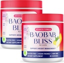 LIVORKA Baobab Bliss, Kaikki luonnon kuidut Organic Fruit Powder Supplement, 60 tarjoilua 2 kuukautta (paketti 2)
