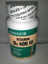 Major Geneerinen D3 400 IU ravintolisä Bone Health 100 tablettia