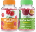 Elinkelpoinen Collagen & Biotin + Moringa Leaf, Gummies Bundle - Suuri maku, vitamiinilisä, gluteeniton, GMO-vapaa, purukumi