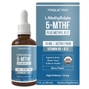 L Methyl Folate 15mg Plus Metyyli B12 Cofactor ... Organic Berry Flavor, High Potency Liquid sublingual Active 5-MTHF Form - Tukee mielialaa, metyyliä, kognitiota ... Bioaktiiviset muodot B9 & B12 (1oz)