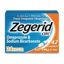 Zegerid OTC, 24 tunnin närästyksen lievittäminen, Acid Reflux Medicine ja Antasidit, Treatments Frequent Heartburn, Omeprazole 20 mg + Natriumbikarbonaatti, Protonipumpun estäjä (PPI), 42 kapselia