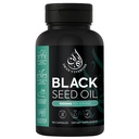 Halal Natural Black Seed Oil Capsules 1000mg Cold Pressed, Vegan, non-GMO Nigella Sativa Capsules, Gluteenittomat pillerit 90 Count, 1000 mg PS