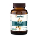 Himalaya Organic Licorice, 60 Day Supply - Dgestive Health Supplement for Upsed Vatsakipu ja satunnainen turvotus ja närästys - USDA Organic, Vegan, Ei-GMO, Ei-DGL, Gluteeniton, 60 Caplets