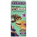 FITCRUNCH Proteiinipatukat, Välipalan koko Lajikepakkaus, gluteeniton (18 baaria, minttusuklaa Chip & Peanut Butter Jelly)