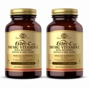 Solgar Ester-C Plus 500 mg C-vitamiini (Asorbaattikompleksi) - 100 kasvikapselia, 2 pakkaus - Antioksidantti ja immuunituki - ei-muuntogeenisiä organismeja, vegaaneja, gluteeniton, Kosher - 200 tarjoilua