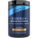Zeal Naturals Pre-Workout Electrolyte + Energy Powder Drink Mix (90 tarjoilua persikka mango)
