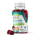 Viteey Probiootti Gummies for Kids Plus Prebiootit Fiber - 2 miljardia PMY - Ruoansulatus,Gut terveys, Ummetus Relief for Kids Support - Vegaani, Liivate vapaa - Pureskeltava Probiootti Berry Flavored