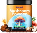 Sienet Powder Supplement, 75 Tarjoukset 10 Sienet Blend for Coffee & Smoothies, 8 oz Sienet & Rhodiola Rosea Lions Mane, Reishi, Chaga, Cordyceps for Energy, Muisti, Immuuni