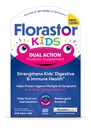 Florastor Kids Dual Action Probiootti täydentää, vahvistaa lasten Ruoansulatus-ja immuuniterveys, 20 helppo sekoittaa jauhetikkuja, Pakkaus toukokuu Vary