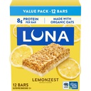 LUNA Bar - LemonZest Flavor - Gluteenittomat välipalat - GMO:ton - proteiinipatukat - valmistettu orgaanisella kauralla - Value Pack (12 pakkaus)