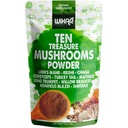 Wixar Mushroom Powder - kymmenen Treasure Sienet Puriste Supplement Blend for Coffee & Smoothies - Lions Mane, Turkey Tail, Reishi, Chaga, Shiitake, Cordyceps, Complex - 4oz Sieni täydentää