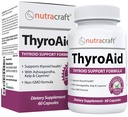 TyreoAid #1 Kilpirauhasen tuki täydentää ...Luonnellinen kasviperäisten Kilpirauhasten Formula jodi (Kelp), Ashwagandha, L-tyrosiini & enemmän ... Tuki Kilpirauhasten terveys- ja energiatasot 60 kapselia