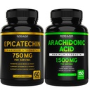 DORADO NUTRITION Epicatechin Extract 750mg Per Serving - (120 kapselia) ja Arachidonic Acid Supplement 1500 mg (150 kapselia)