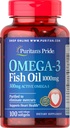 Puritaanit Pride Omega-3 Kalaöljy 1000 Mg, 100