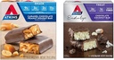 Atkins Caramel Chocolate Peanut Nougat Välipala Bar, 5 Coconut Bar, 5 Coconut Bundle