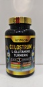 Colostrum Supplement - 10in1 Formula - Yhdistä L-glutamiini, Turmeeric, Cayenne Pepper, Apple Pectin, Probiootit, Inkivääri, ja enemmän - Ruoansulatusterveys, Immuunituki - 120 kapselia