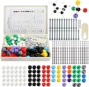 YOPAY 240 Pieces Molecular Model Kit, Organic and Inorganic Chemistry Molecular Structure Malli, 86 Atomit ja 153 Linkit ja 1 Lyhyt linkki Remover Tool