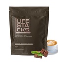 LIFESTACKS Focus Chocolate Coffee Creamer for Energy - MCT Powder + Nootropic + Adaptogens - parantaa tuottavuutta ilman Jitters tai Crash - Keto, Vegan, 0 sokeria - kanssa Tauriini, L-tyrosiini, Rhodiola