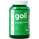 Goli Supergreen-vitamiini Gummy - 60 Count - Essential Vitamiineja ja Minerals - Plant-Baseed, Vegan, Gluteeniton & Liivate - Terveys sisällä, Pakkaus 1