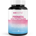 GOBIOTIX Prenataali vitamiinit naisille - monivitamiinit rautaa, kalsiumia, D2-vitamiinia, C-vitamiinia, sinkkiä ja Foolihappoa raskauden ajaksi - Pre- ja postpartum Essentials - non-GMO - 90 kapselia