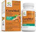Terry Luonnollisesti CuraMed 375mg - Antioksidantti täydentää aivojen ja immuuniterveyden tuki - Ruokavalio täydentää Curcumin & Turmeric Essential Oil - Herbal Liver Support - 120 Softgels