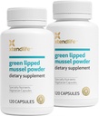 Xtendlife Green Lipped Mussel Powder - 2400 mg Supplement Omega-3 Rasvahapot Uudesta-Seelannista Yhteinen terveys, 120 kapselia (2 pakkaus)