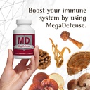 Waiora MegaDefense Mushroom Capsules for Daily Wellness, 6 Sieni täydentää: Reishi, Turkeyceps, Cordyceps, Maitake, Agaricus & Shiitake, non-GMO (2 Bott / 60 Veggie Cap serv)