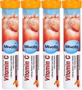 Mivolis C-vitamiinin poreilevat tabletit - ravintolisät 4 pakkausta x 20 kpl Saksa