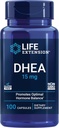 Life Extension DHEA 15 mg Hormonitasapaino täydentää, muisti, lihasmassan ja luun tiheys tuki, terve Sex Drive, Gluteeniton, ei-GMO, 100 kapselia