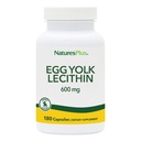 NaturesPlus Egg Yolk Lesithin - 600 mg, 180 kapselia - soijaton, gluteeniton - 90 tarjoilua